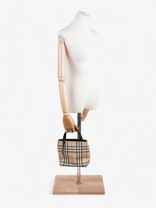 Burberry Check Handbag Nova Check / Black Canvas
