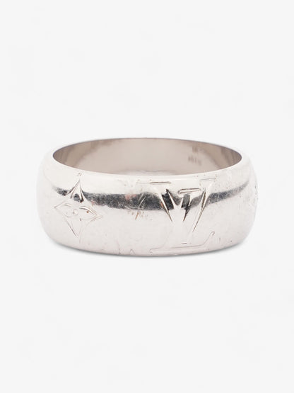 Louis Vuitton Monogram Ring Silver Base Metal Medium (60mm)