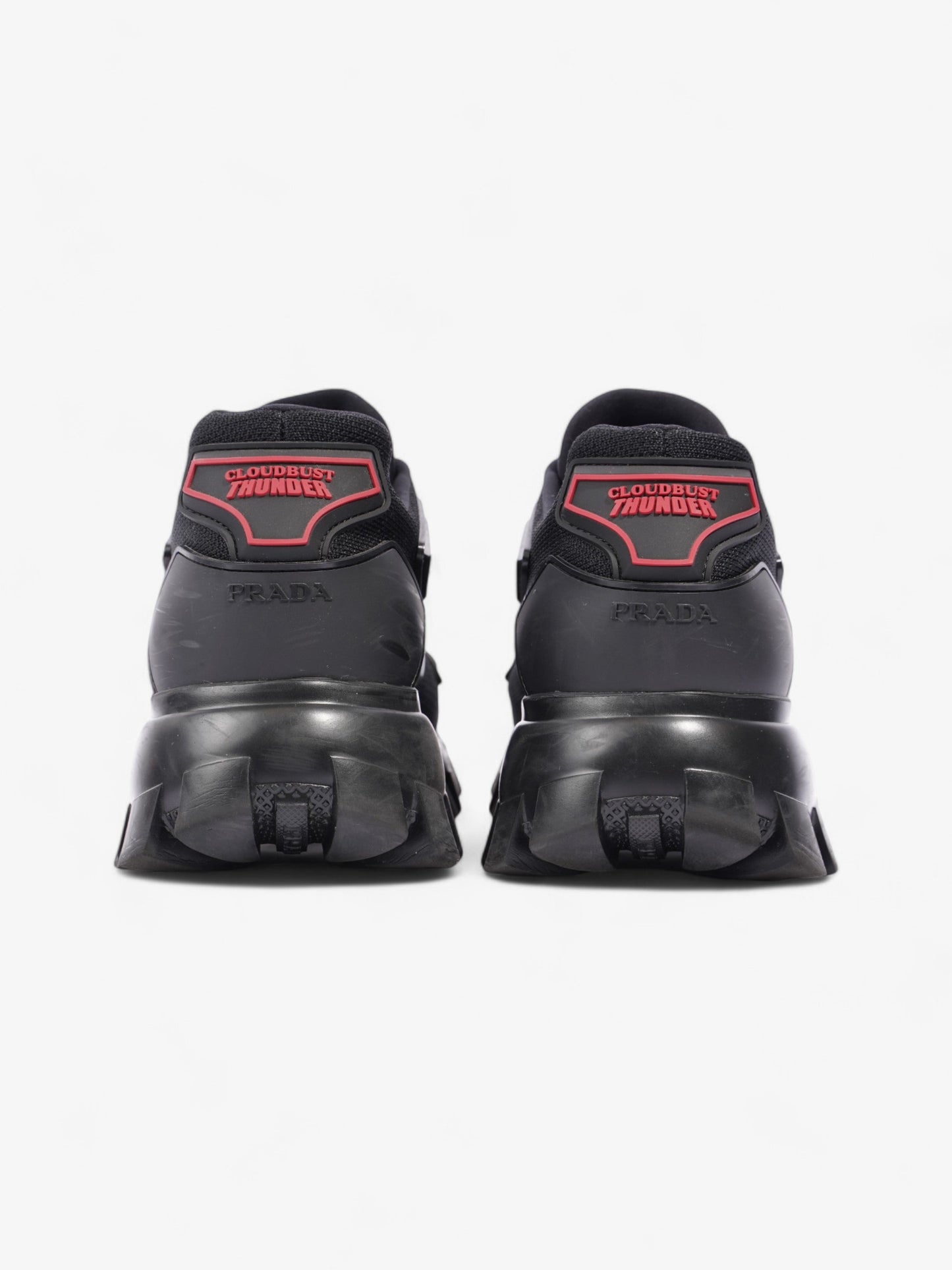 Prada Cloudbust Thunder Black / Red Knit EU 40 UK 6