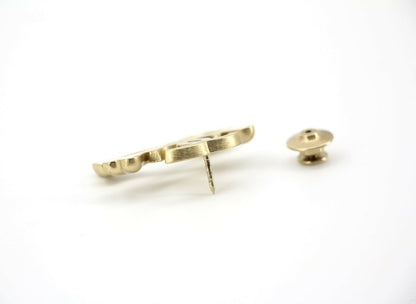 Chanel Vintage 03P Enamel White Skull Brooch