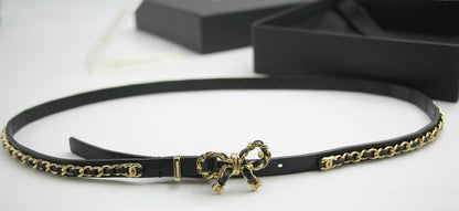 Chanel 2022 Genuine Leather Bow Belt