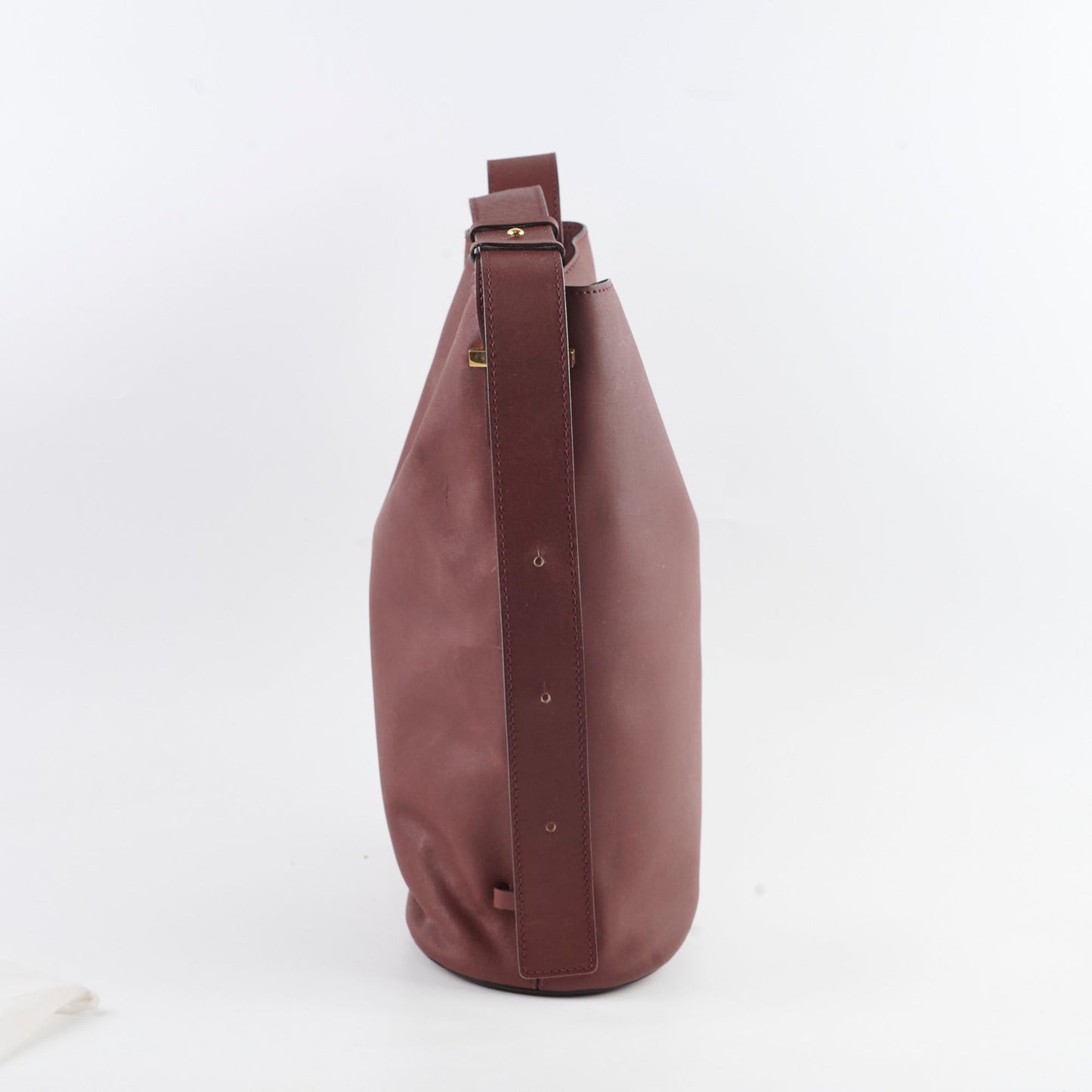 Celine Vintage Bucket Bag Burgundy