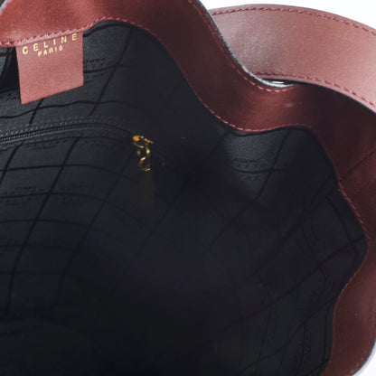 Celine Vintage Bucket Bag Burgundy