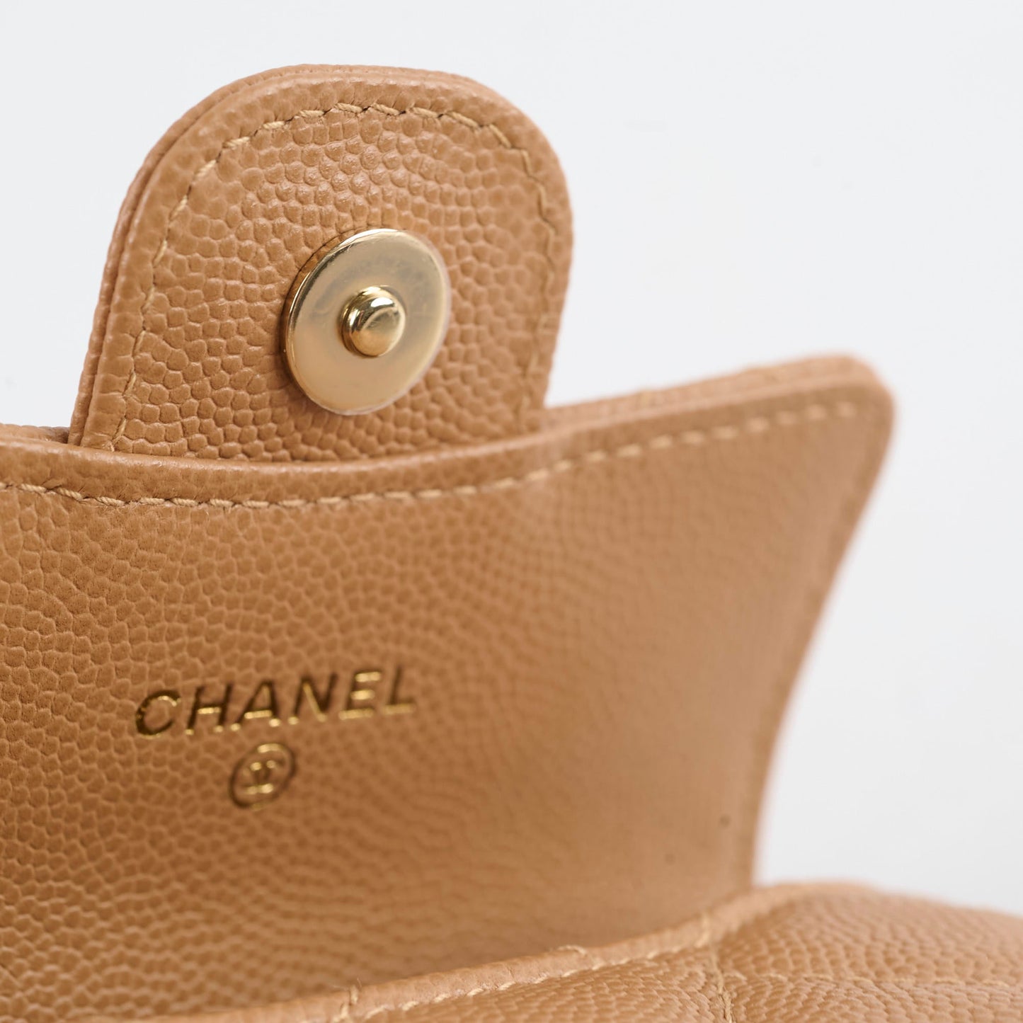 Chanel 23P Classic Clutch With Chain Belt Waist Bag Dark Beige