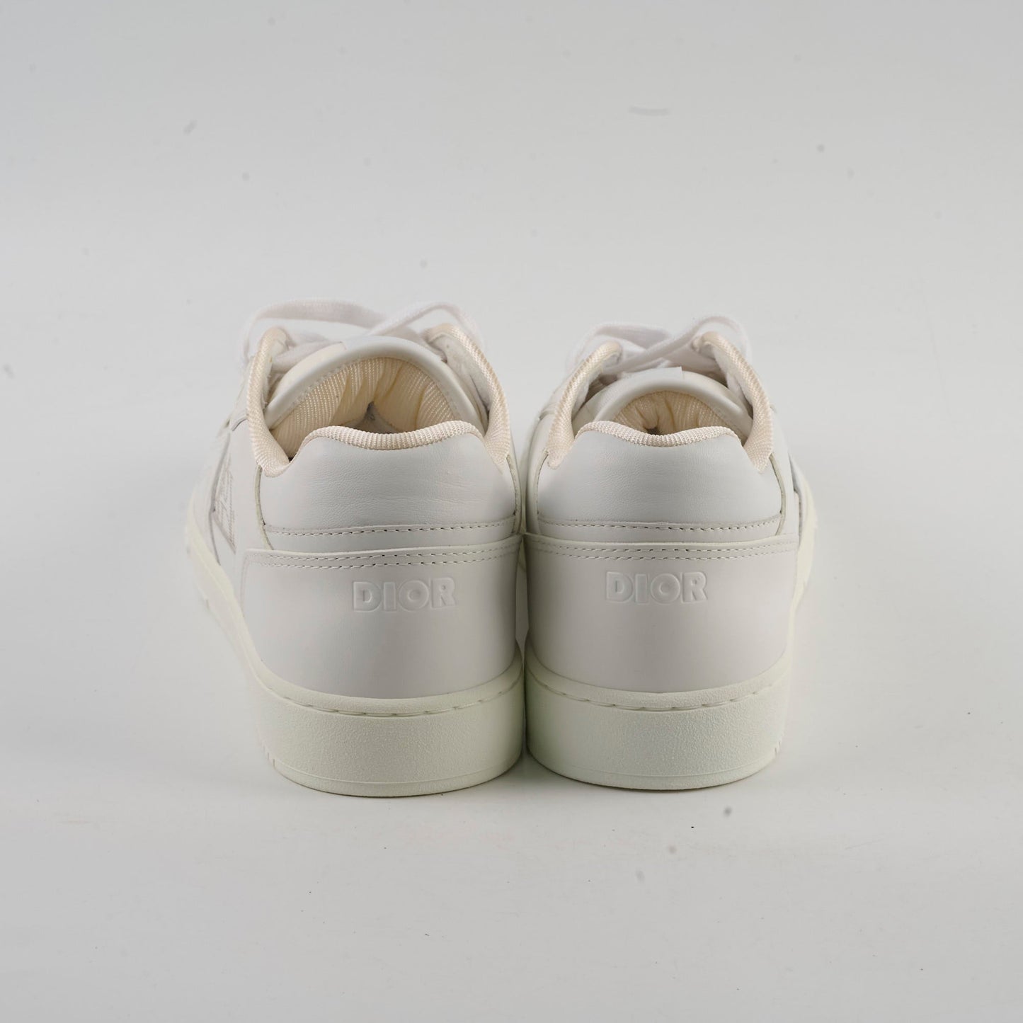 Christian Dior Men's Leather B27 Low Top Sneakers White Size 43