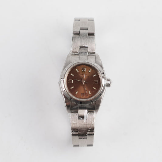 Rolex Oyster Perpetual Watch 24mm Brown Dial