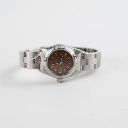 Rolex Oyster Perpetual Watch 24mm Brown Dial