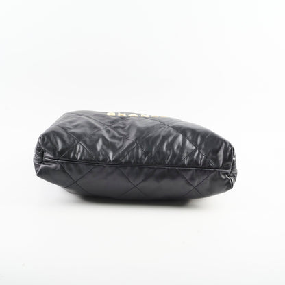 Chanel Medium 22 Bag Black Microchip