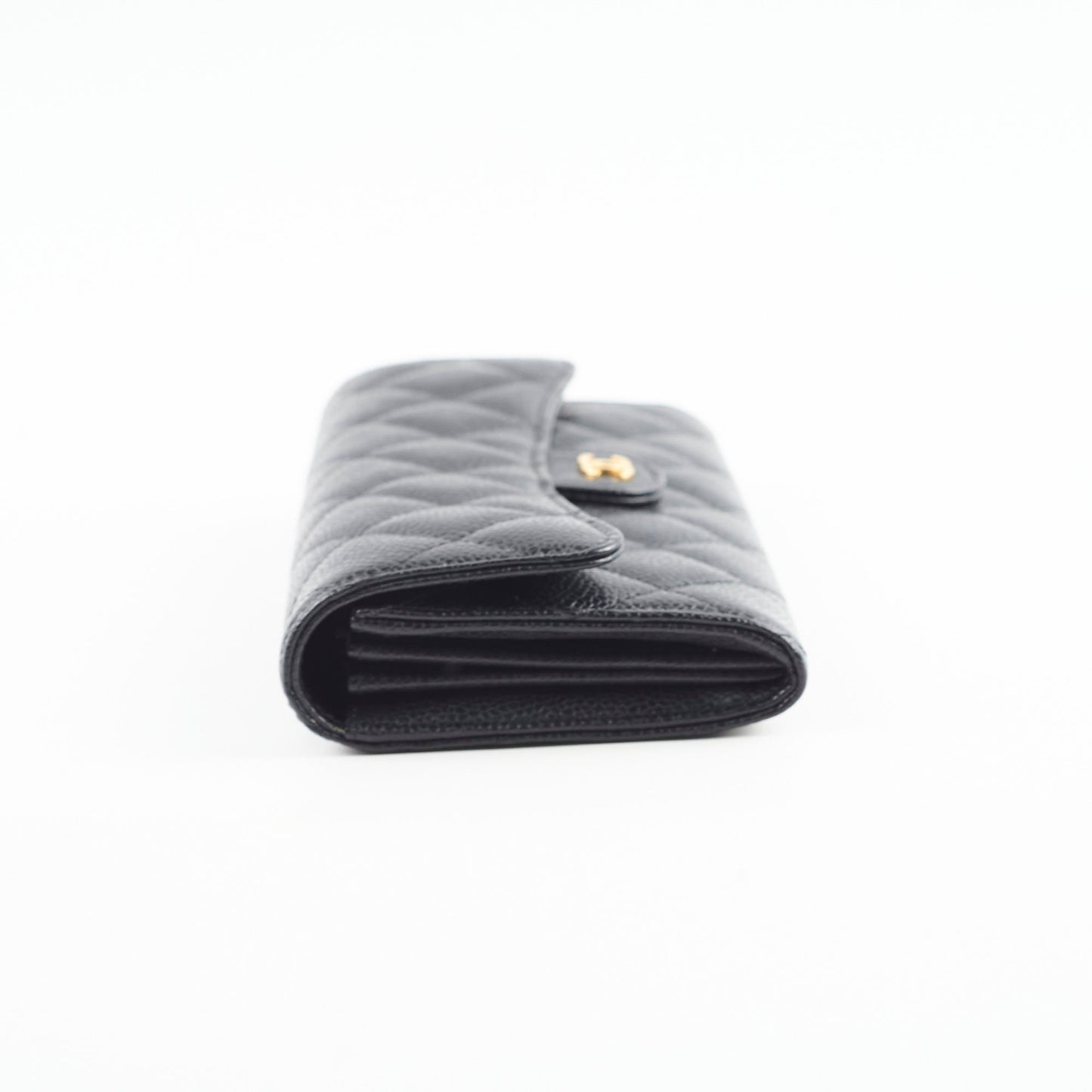 Chanel Long Wallet Caviar Black