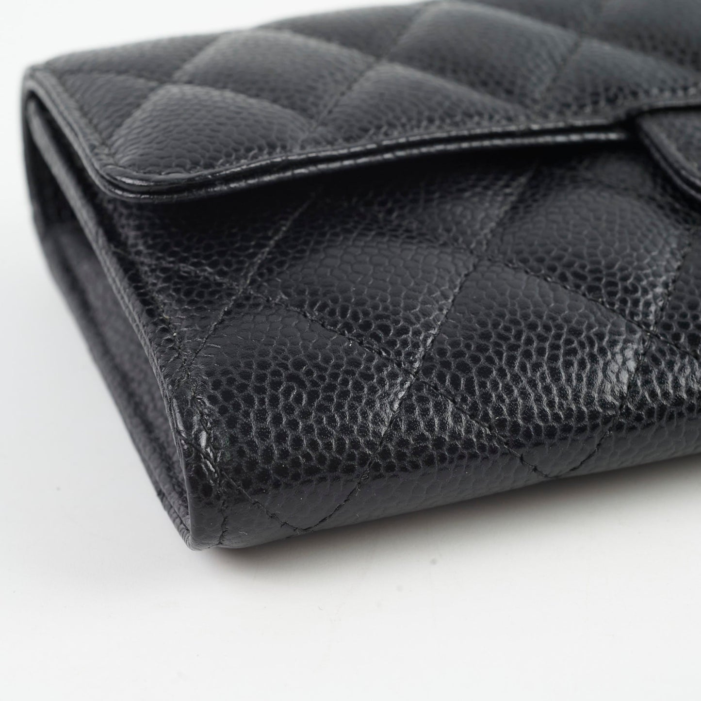 Chanel Long Wallet Caviar Black