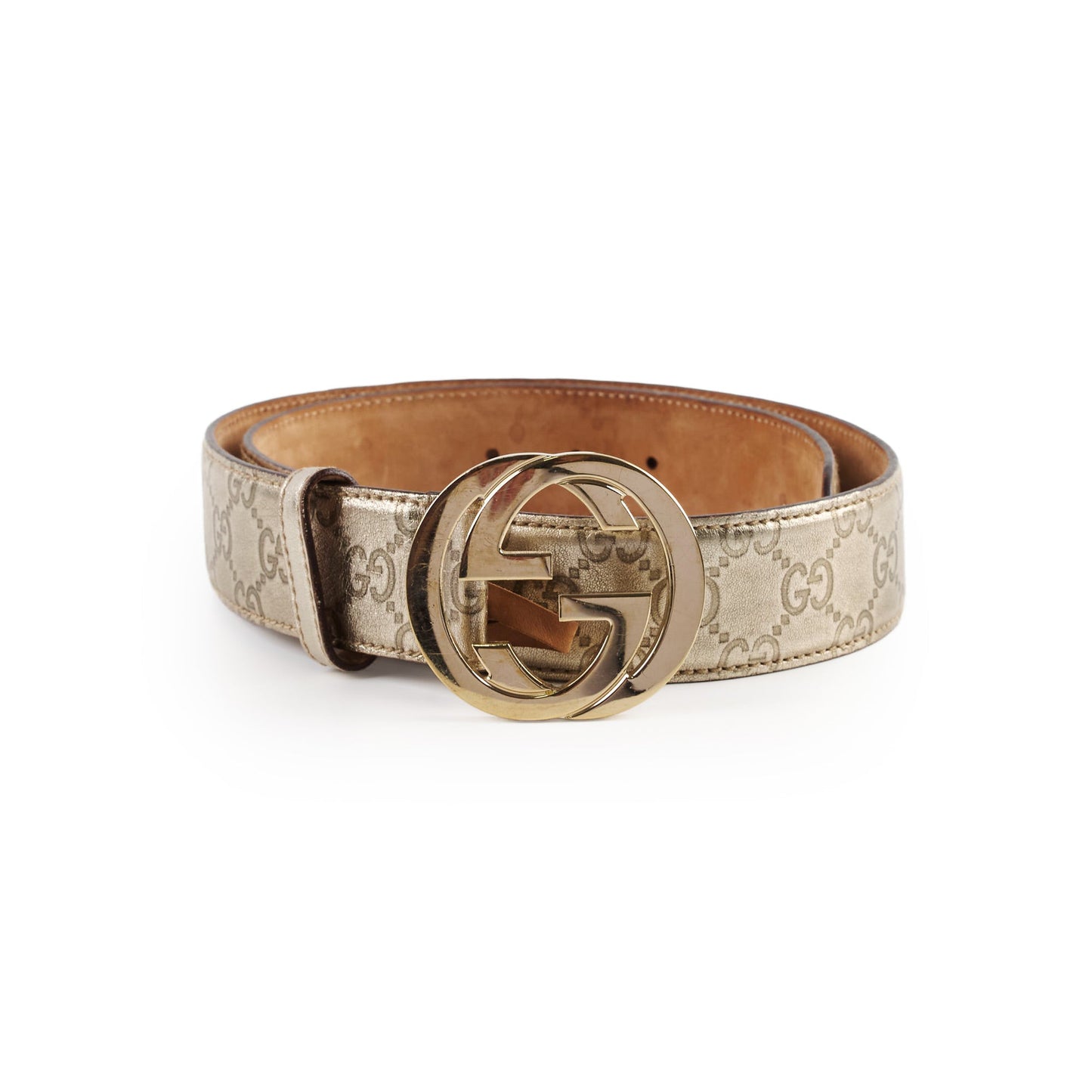 Gucci Gold Belt Size 85