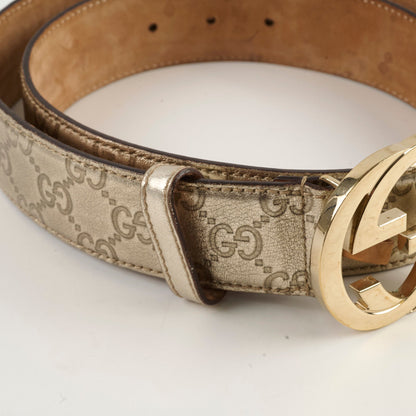 Gucci Gold Belt Size 85