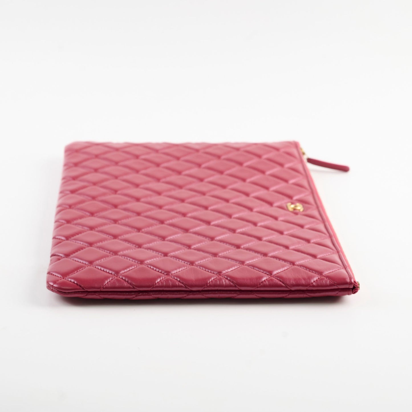 Chanel O-case Clutch Red Lambskin