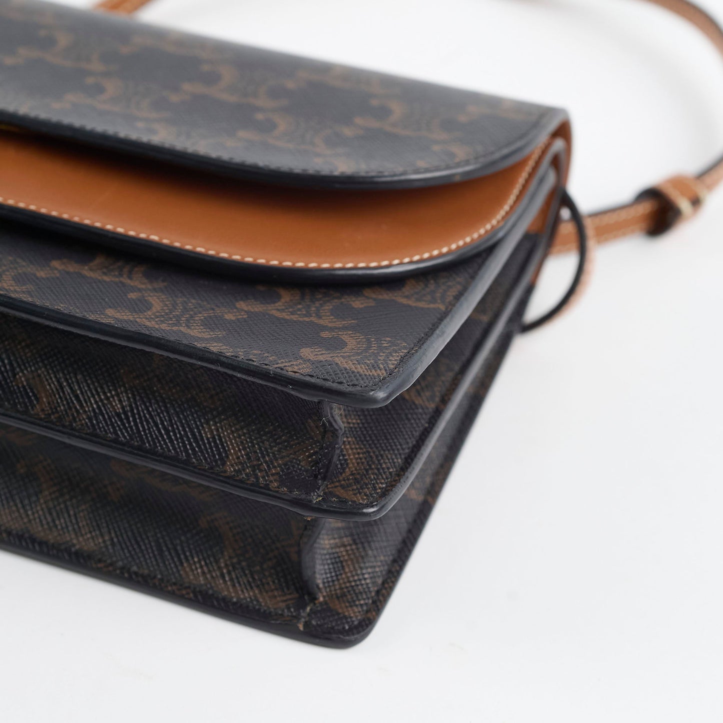 Celine Triomphe Canvas Wallet on Strap