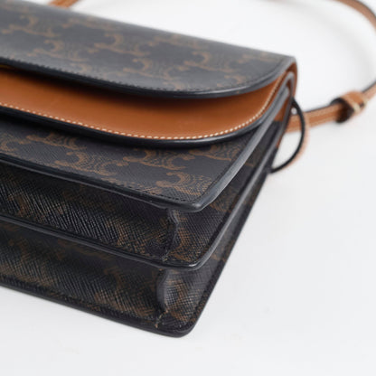 Celine Triomphe Canvas Wallet on Strap