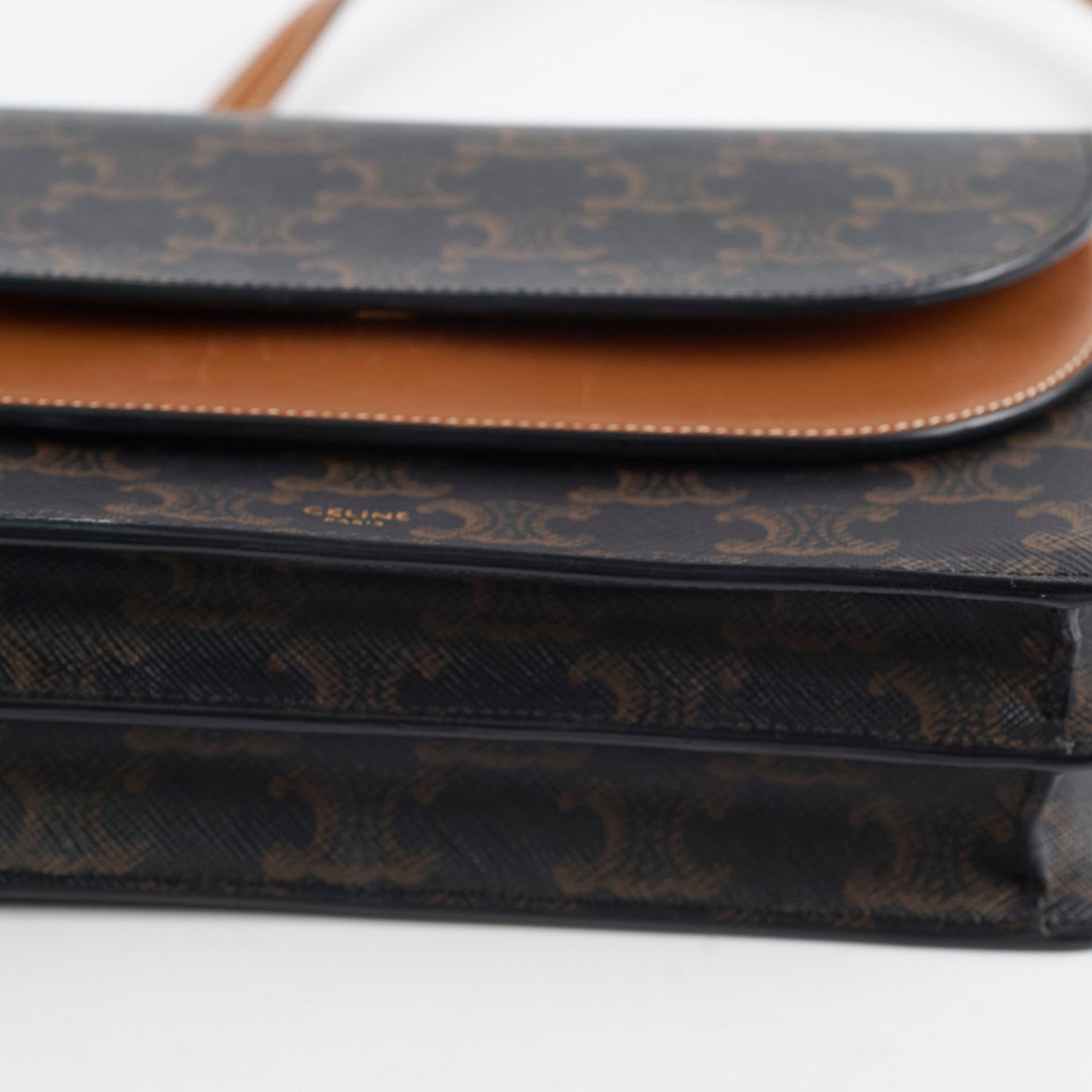 Celine Triomphe Canvas Wallet on Strap