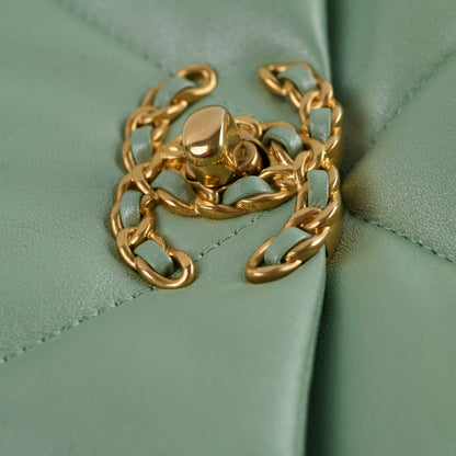 Chanel Small 19 Iridescent Green Microchipped