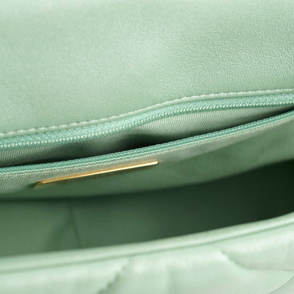 Chanel Small 19 Iridescent Green Microchipped