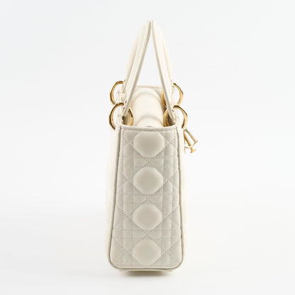 Christian Dior Small ABC Lady Dior White