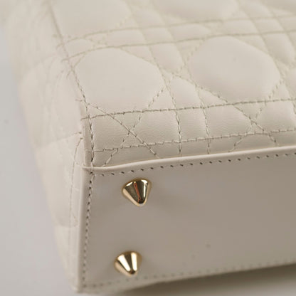 Christian Dior Small ABC Lady Dior White