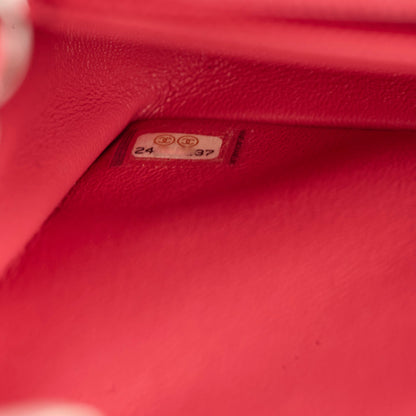 Chanel Mini Rectangular Caviar Coral