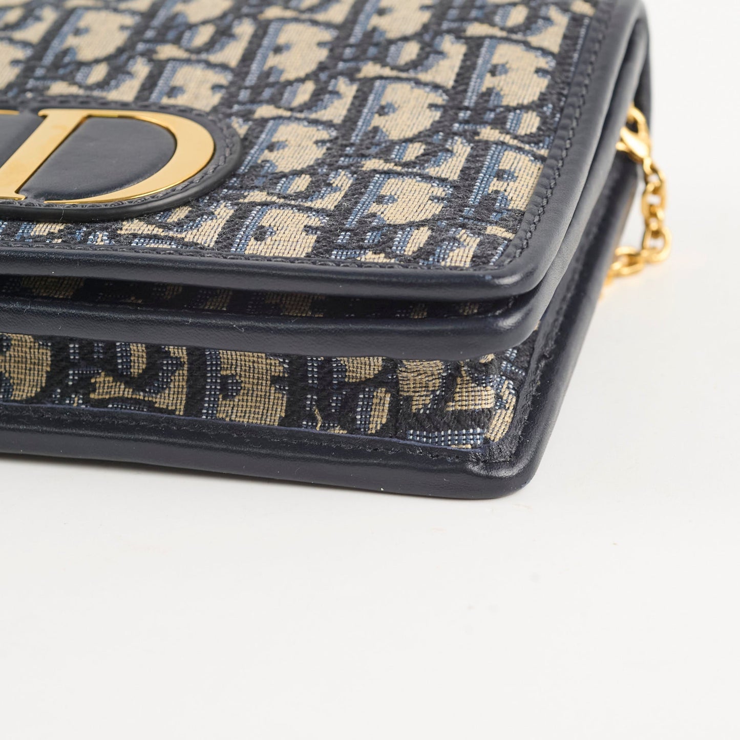 Christian Dior Montaigne Belt Bag with Chain Navy