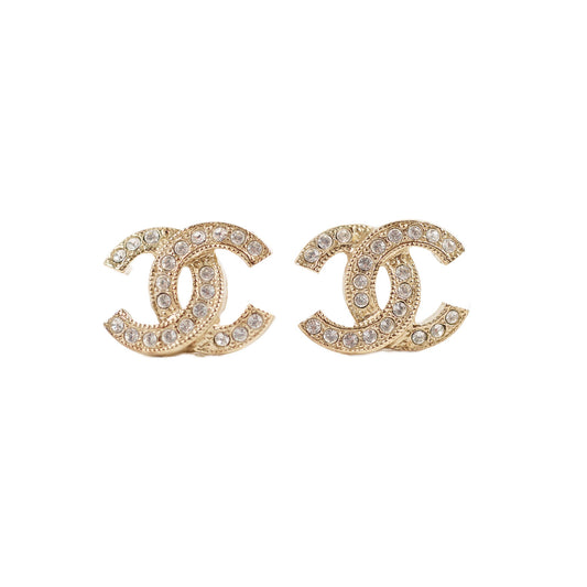 Chanel CC Crystal Earrings Costume Jewellery