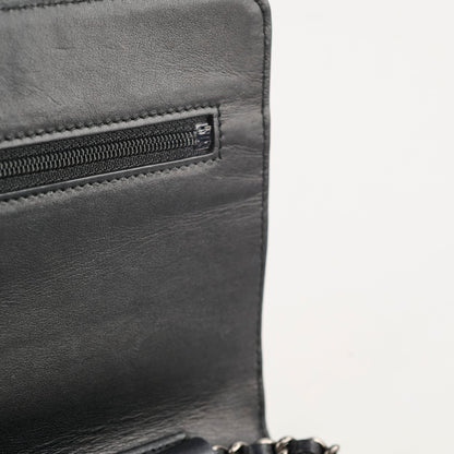Chanel Calfskin Wallet on Chain WOC Black