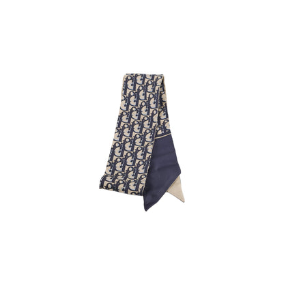 Christian Dior Oblique Twilly Navy