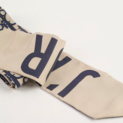 Christian Dior Oblique Twilly Navy