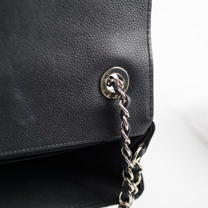 Chanel Caviar Chevron Crossbody Bag Black Series 23