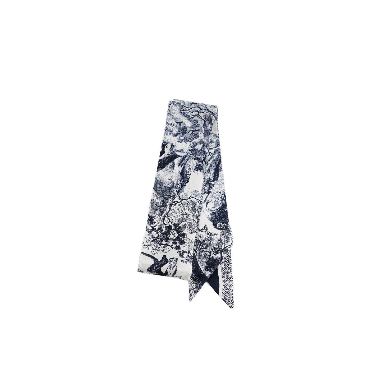Dior Twilly Toile de Jouy Sauvage Mitzah Scarf Navy