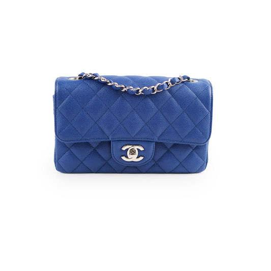 Chanel Mini Rectangular Caviar Blue