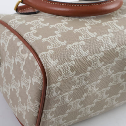 Celine Boston Small Triomphe Beige/Tan
