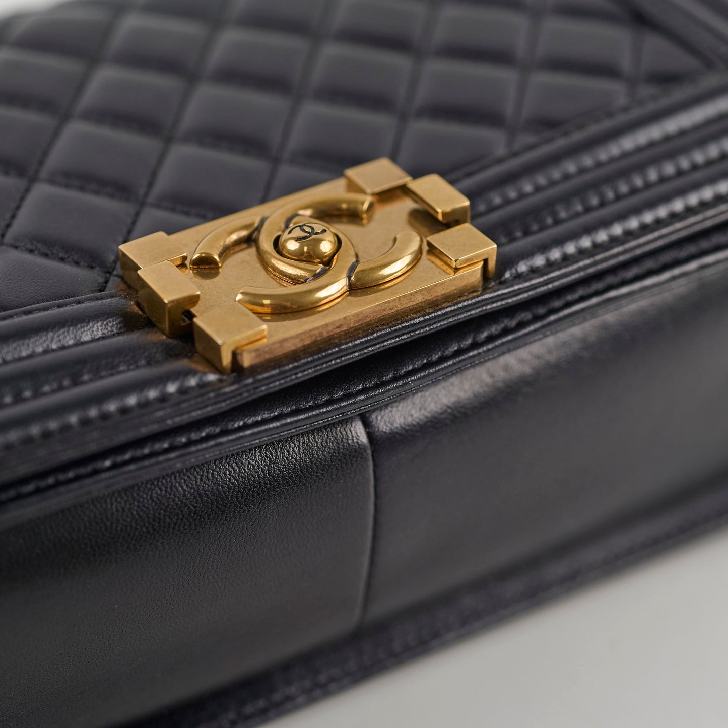 Chanel Boy Old Medium Lambskin Black