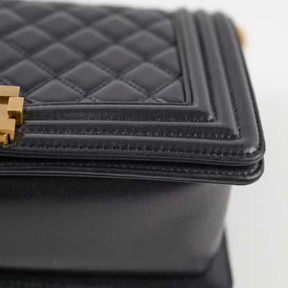 Chanel Boy Old Medium Lambskin Black
