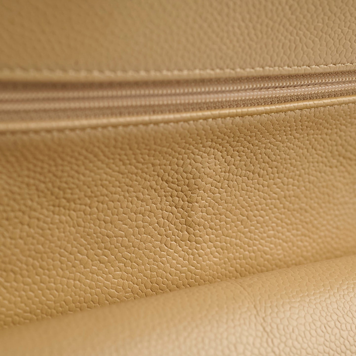 Chanel Medium/Large Caviar Double Classic Flap Beige