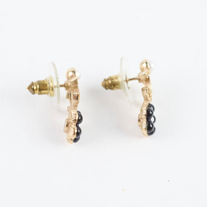Chanel CC Flower Earrings Costume Jewellery