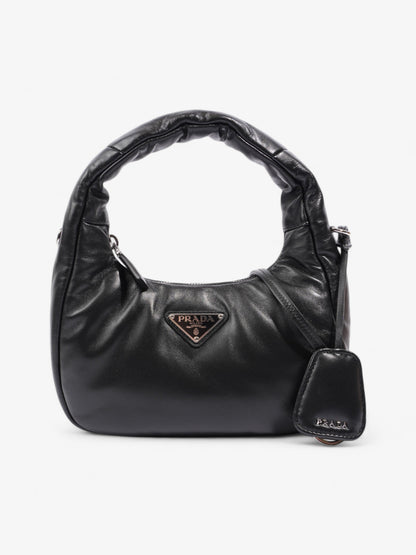 Prada Soft Padded Shoulder Bag Black Nappa Leather