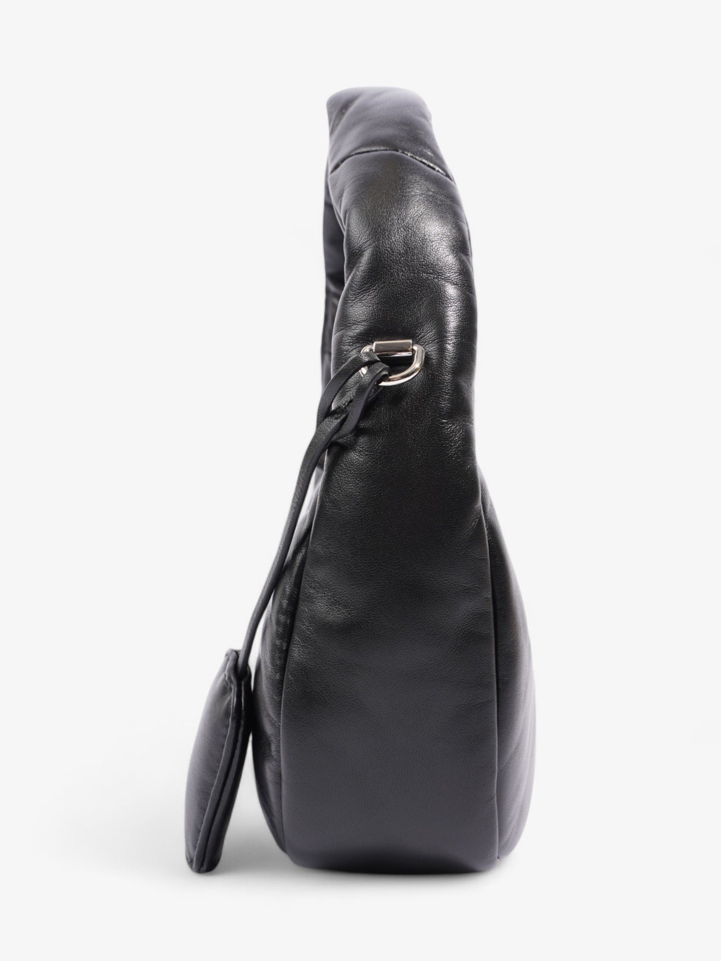Prada Soft Padded Shoulder Bag Black Nappa Leather
