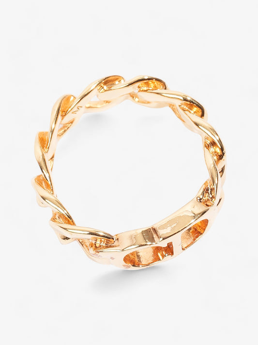 Christian Dior CD Icon Chain Link Ring Gold Base Metal Medium (60mm)