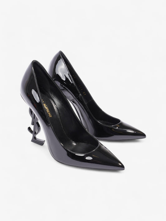 Saint Laurent Opyum Heels 110 Black Patent Leather EU 37 UK 4