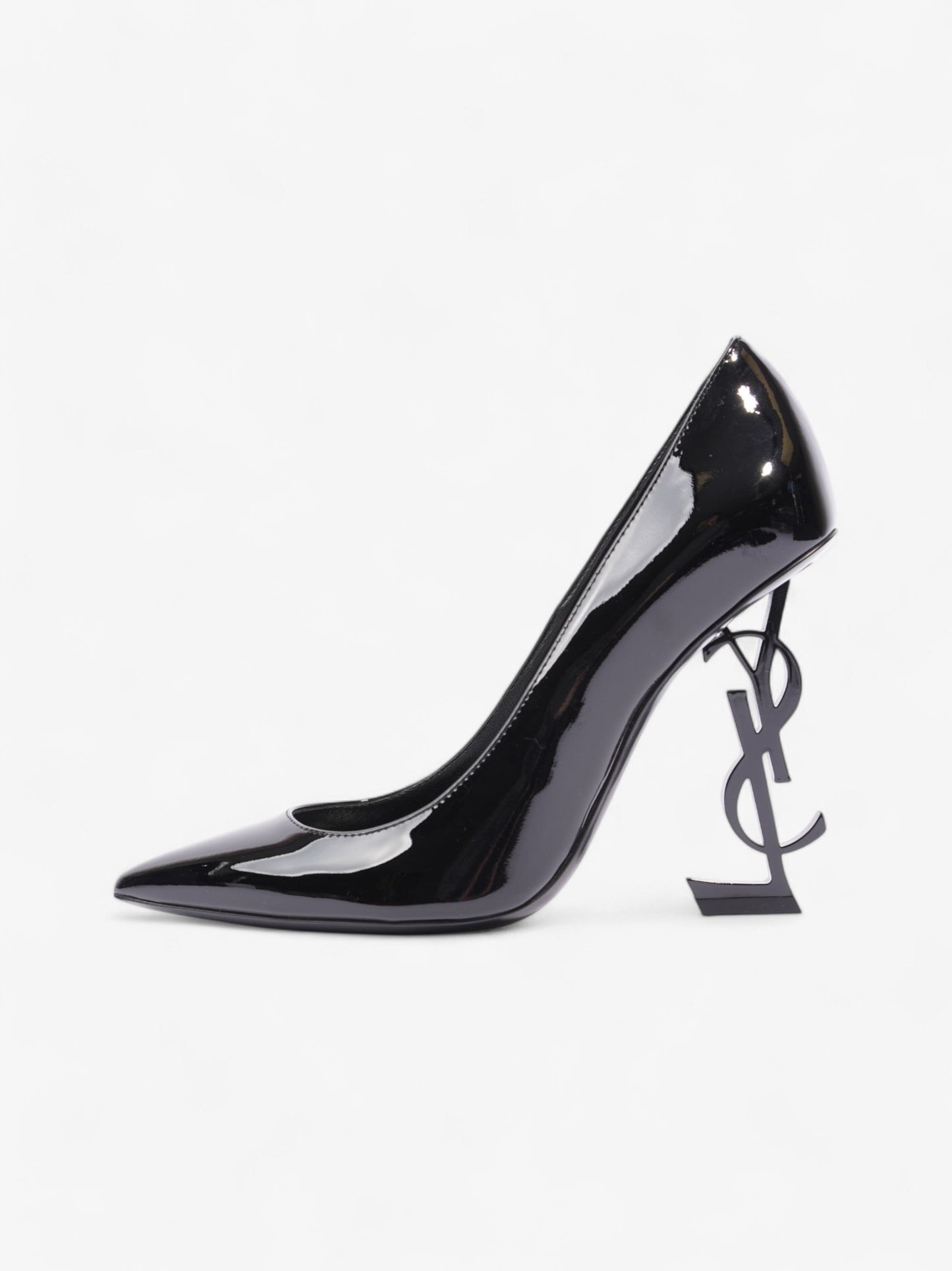 Saint Laurent Opyum Heels 110 Black Patent Leather EU 37 UK 4