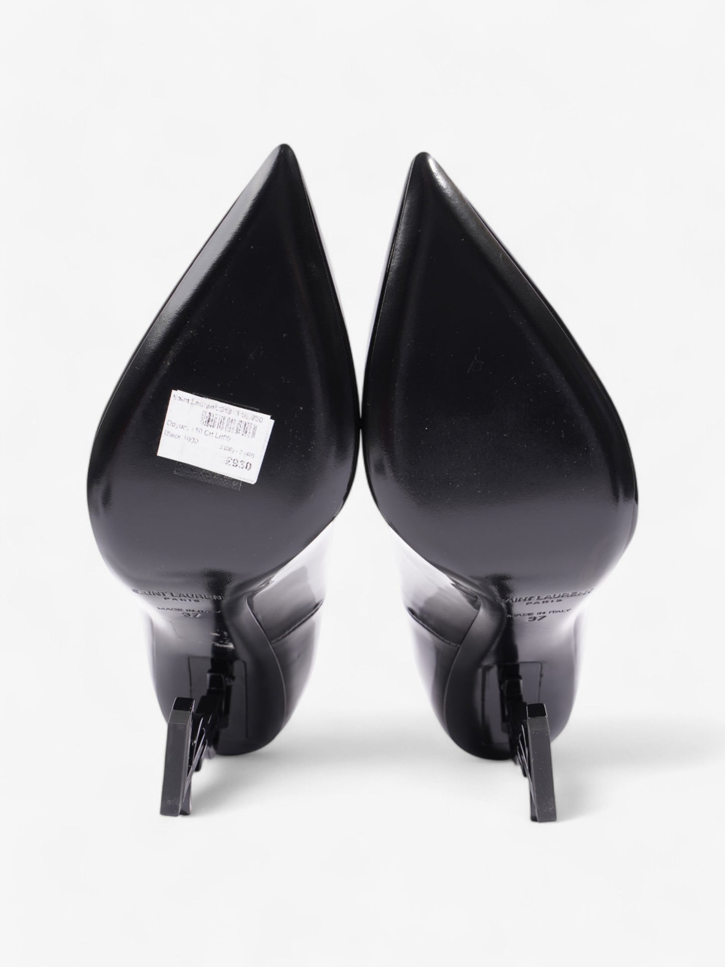 Saint Laurent Opyum Heels 110 Black Patent Leather EU 37 UK 4