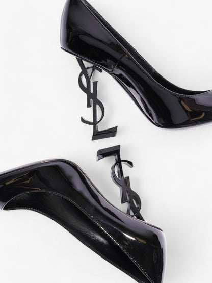 Saint Laurent Opyum Heels 110 Black Patent Leather EU 37 UK 4