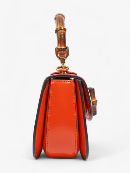 Gucci Bamboo 1947 Orange Leather Mini