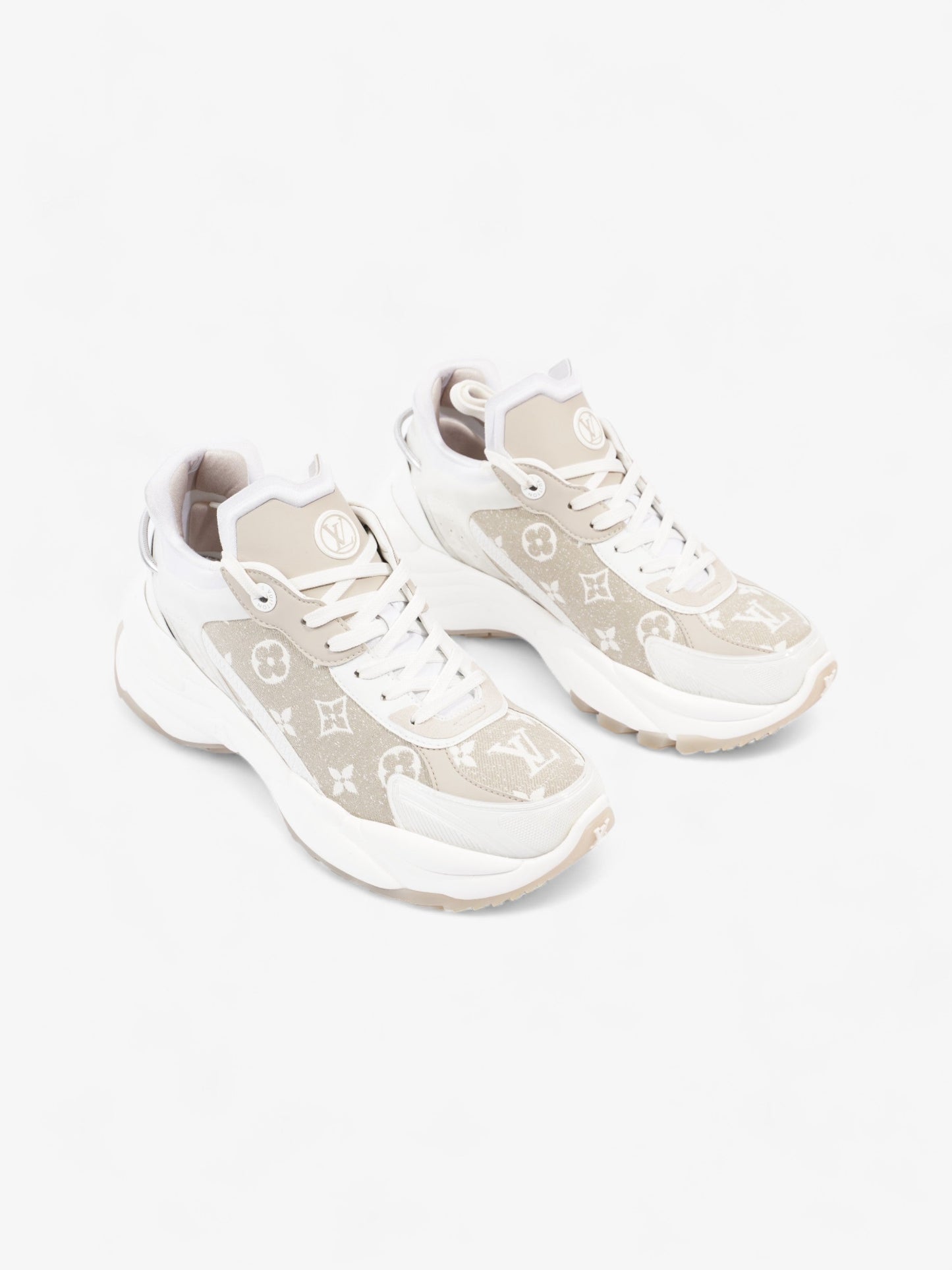 Louis Vuitton Run 55 Ivory / White Mesh EU 39 UK 6