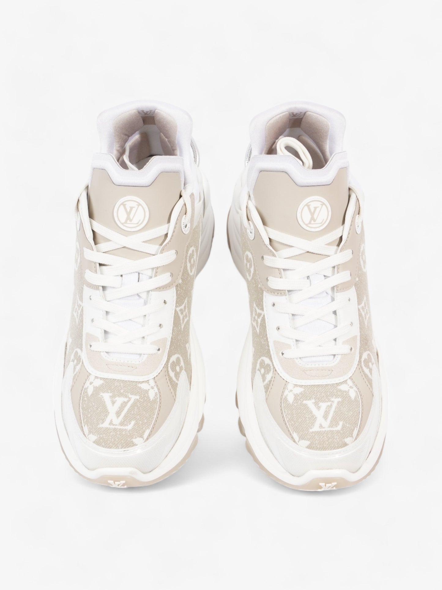 Louis Vuitton Run 55 Ivory / White Mesh EU 39 UK 6