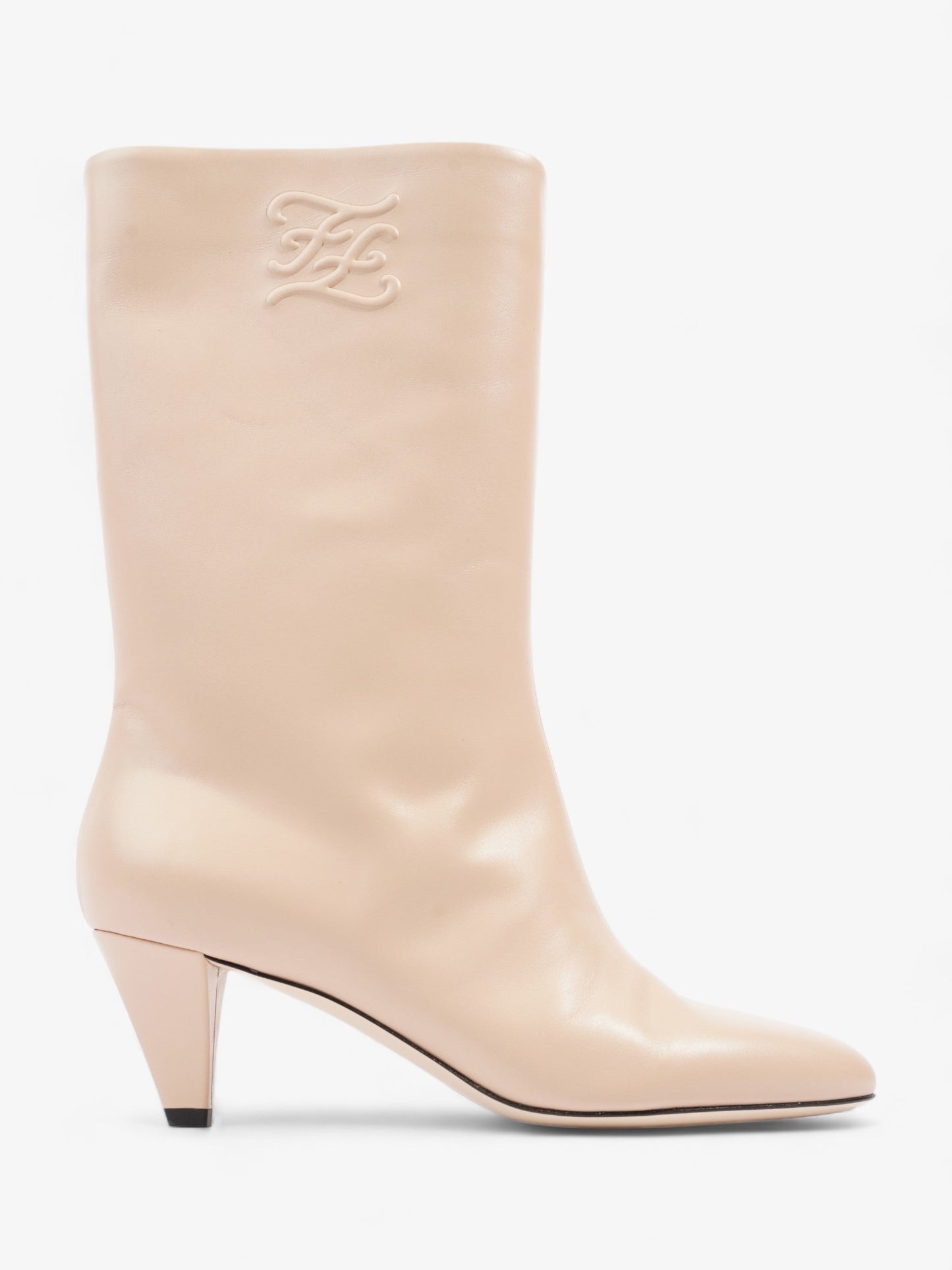 Fendi Fendi FF Caligula BooTS 60 Nude Leather EU 39 UK 6