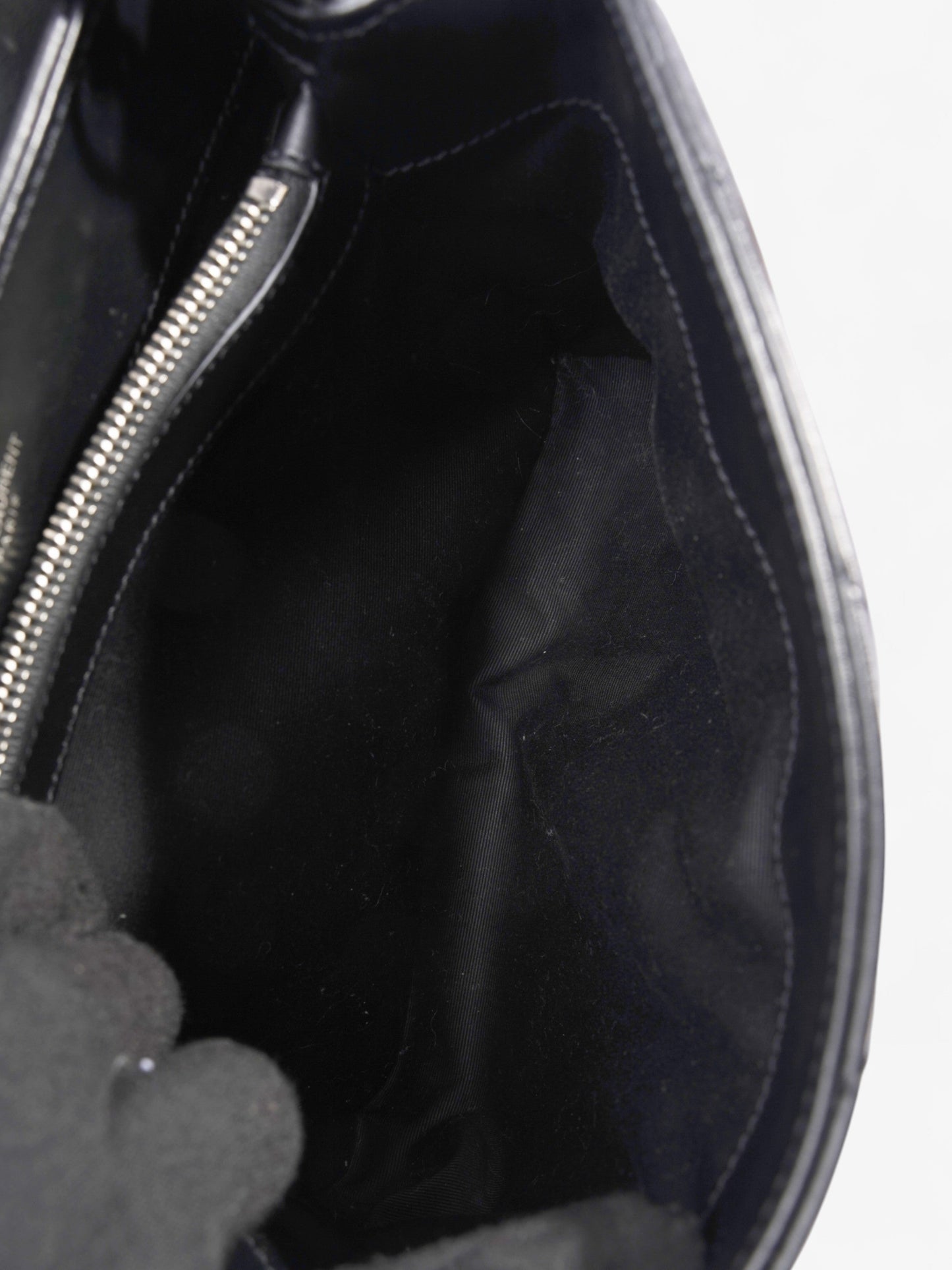 Saint Laurent Lou Lou Black Lambskin Leather Small